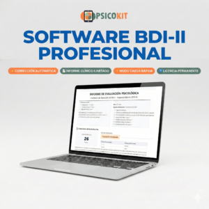 Software BDI-II Automatizado - Corrección e Informe Ilimitado (Licencia Permanente)